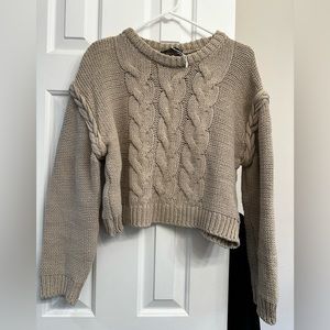 New Mango Cable sweater